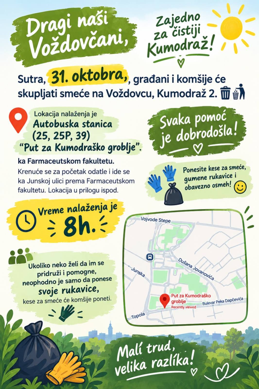 Zajedno za čistiji Kumodraž